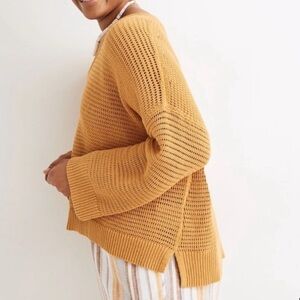 Madewell Seville Mustard Knit Sweater